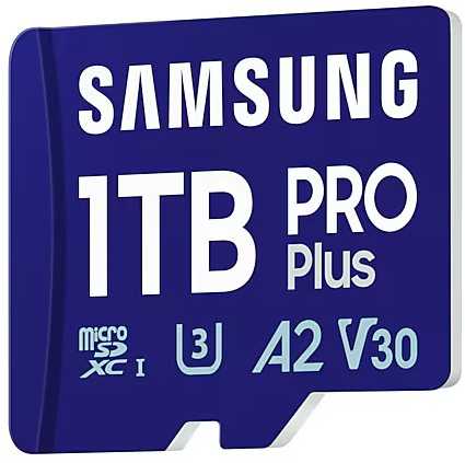 Atminties kortelė Samsung MB-MD1T0S, 1 TB, "Micro SDXC", 10 klasė, UHS-I, 180 MB/s, 130 MB/s