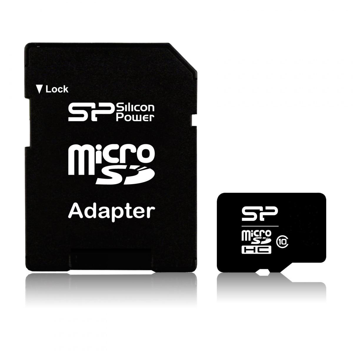 Atminties kortelė Silicon Power | 16 GB | Micro SDHC | Flash atminties klasė 10 | SD adapter