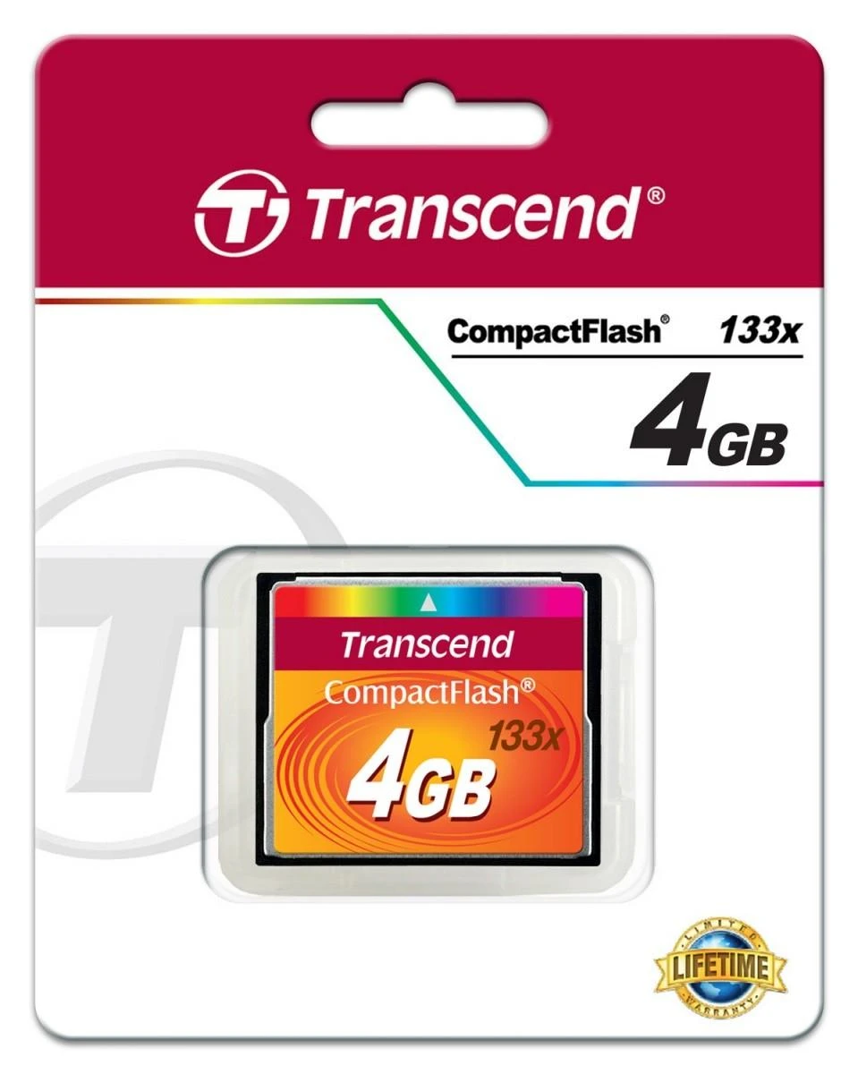 Atminties kortelė TRANSCEND 4GB CFCard 133x ultra