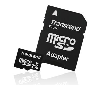 TRANSCEND 2GB Micro SD atminties kortelė