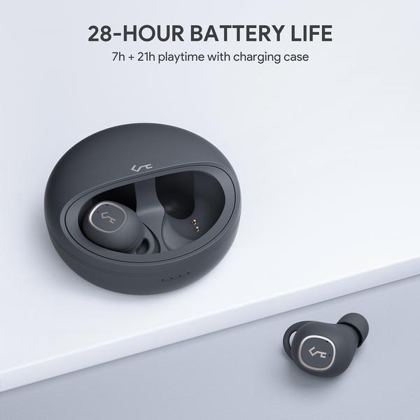 Aukey EP-T10 True Belaidės TWS Bluetooth 5 belaidės ausinės | atsparus  vandeniui IPX5 | lytėjimo | 28h darbo | 10 mm keitiklis | belaidis  įkrovimas | Varle.lt