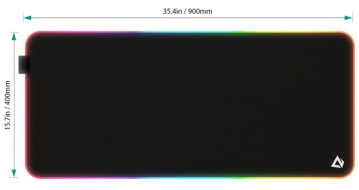 Vandeniui  atsparus pelės kilimėlis  Aukey KM-P7 RGB XXL 900x400x4mm