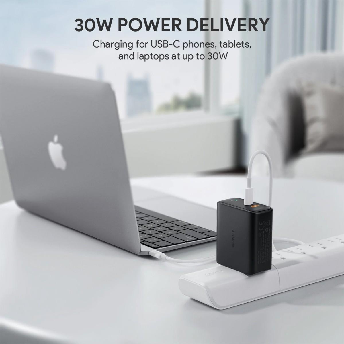 Išorinis Įkroviklis - Aukey PA-D2 36W Juoda