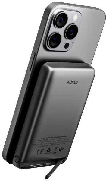 Aukey PB-MS06 Qi2 MagSafe išorinė baterija 10000mAh 30W PD