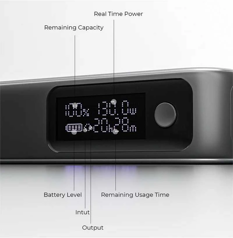Aukey Pb-y48 nešiojamas įkroviklis 20000 mAh 130 W 4xUSB LED PPS kabelis USB-C