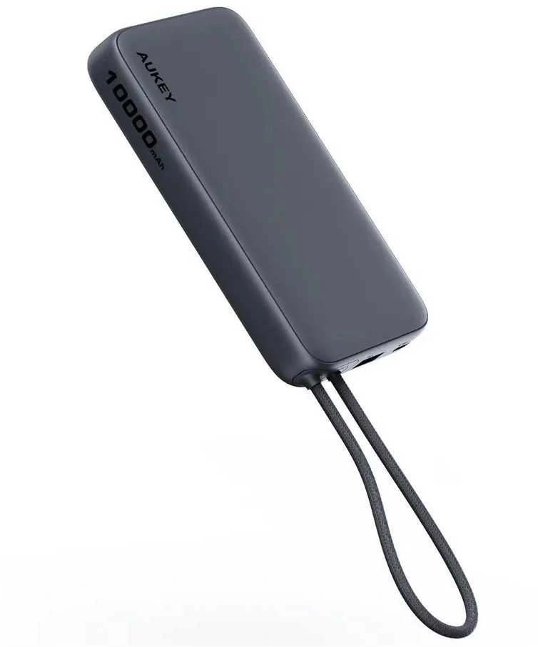 Aukey Pb-y53p išorinė baterija 10000 mAh 22,5 W 4xUSB kabelis USB-C