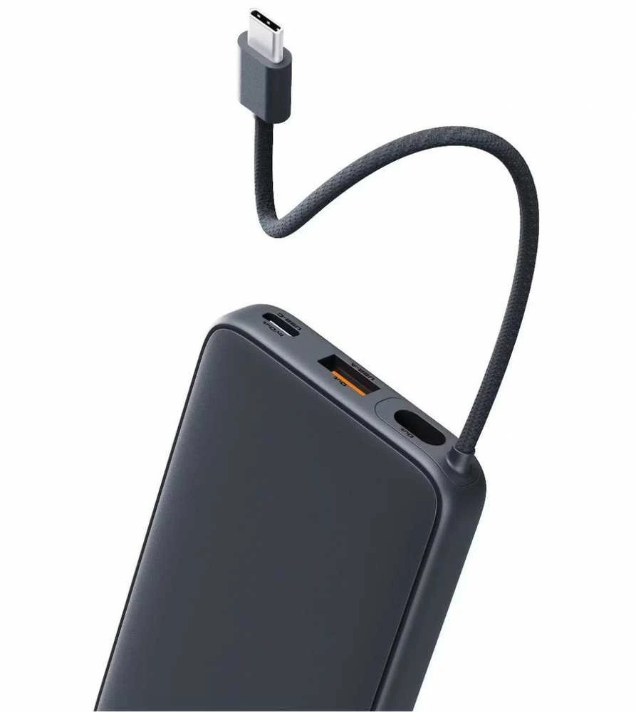 Aukey Pb-y53p išorinė baterija 10000 mAh 22,5 W 4xUSB kabelis USB-C