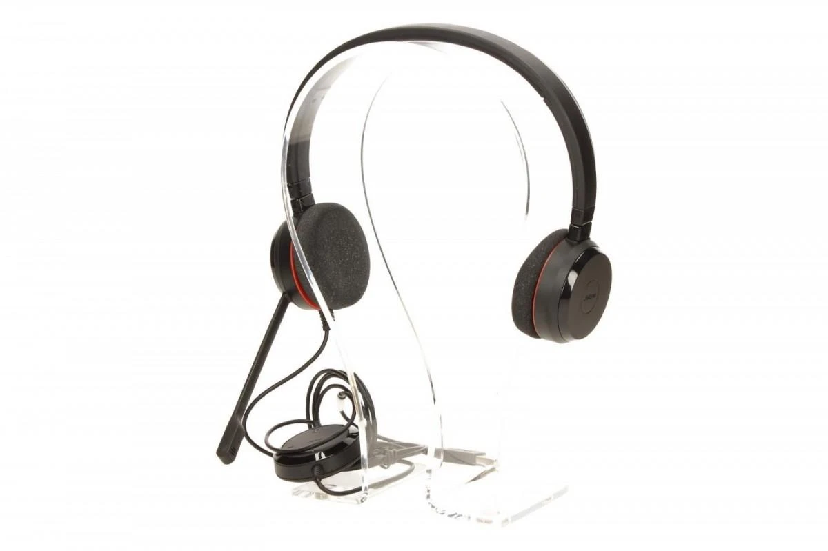 Ausinės JABRA EVOLVE 20 UC Stereo USB su lankeliu ant galvos triukšmo slopinimas USB jungtis su užtildymo mygtuku ir garsumo valdymu ant laido