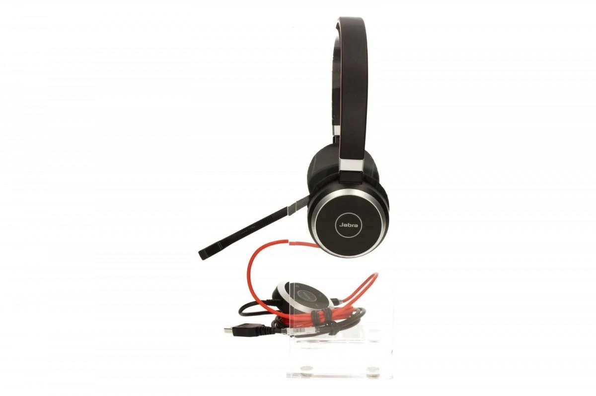 Ausinės Grandstream JABRA EVOLVE 40 MS Stereo USB su lankeliu ant galvos triukšmo slopinimas USB jungtis su užtildymo mygtuku ir garsumo valdymu ant laido