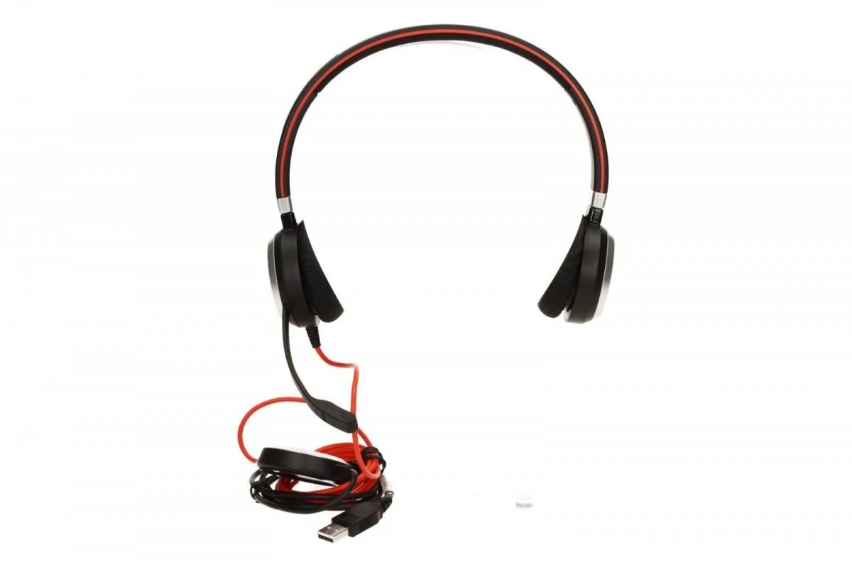 Ausinės Grandstream JABRA EVOLVE 40 MS Stereo USB su lankeliu ant galvos triukšmo slopinimas USB jungtis su užtildymo mygtuku ir garsumo valdymu ant laido