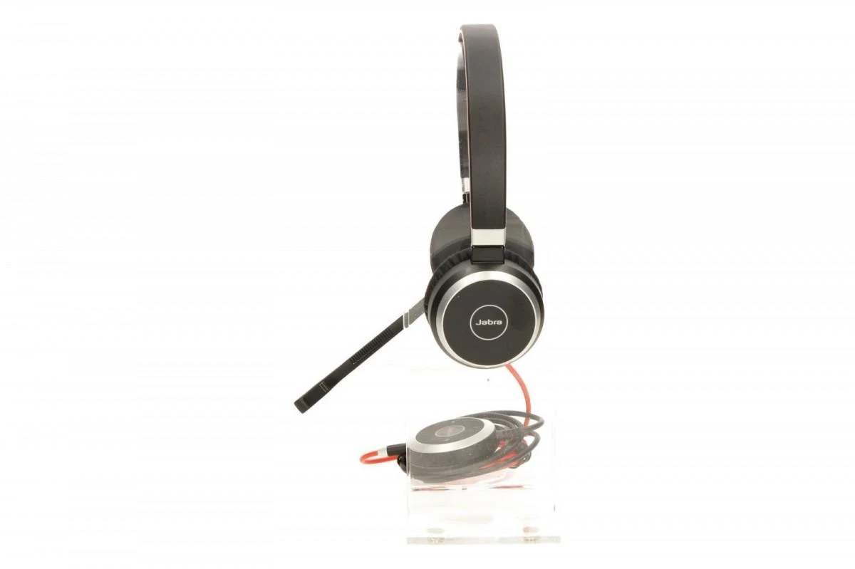 JABRA EVOLVE 40 UC Stereo USB su lankeliu ant galvos triukšmo slopinimas USB jungtis with užtildymo mygtukas ir garsumo valdymu ant laido