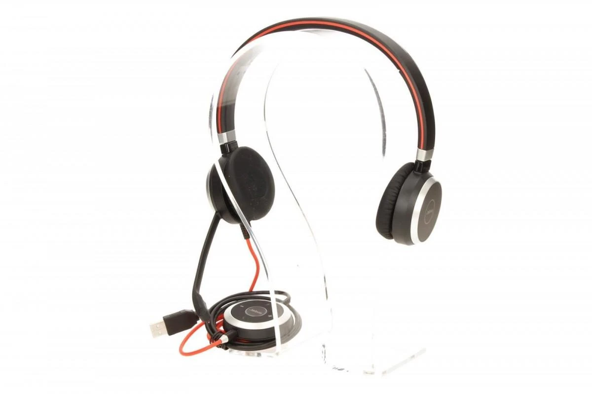 JABRA EVOLVE 40 UC Stereo USB su lankeliu ant galvos triukšmo slopinimas USB jungtis with užtildymo mygtukas ir garsumo valdymu ant laido