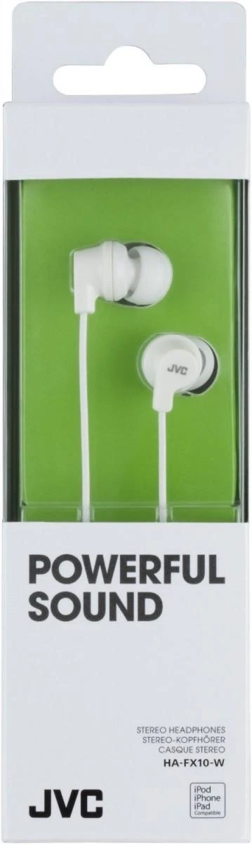 JVC HA-FX10-W-E Ausinės Įkišamos į ausį Balta