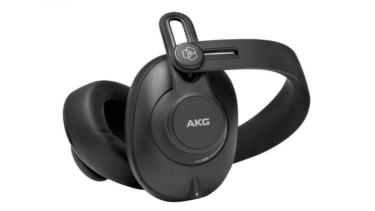 AKG K361 ausinės – pasuktas modelis su lanksčiu lankeliu