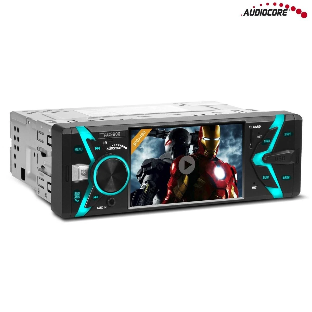 AUDIOCORE AC9900 magnetola su spalvotu ekranu