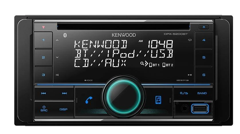 Automagnetola Kenwood DPX-5200BT 2-DIN USB/CD MP3 radijas su AUX