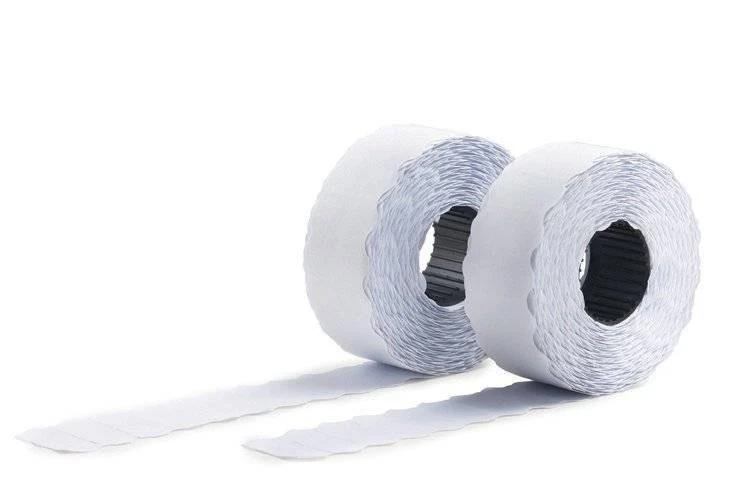 Avery Roll-up kainų etiketės vienos eilės ženklinimo mašinoms; visam laikui; 1500 etikečių / ritinys; 10 ritinių/pak.; 12 x 26 mm, balta