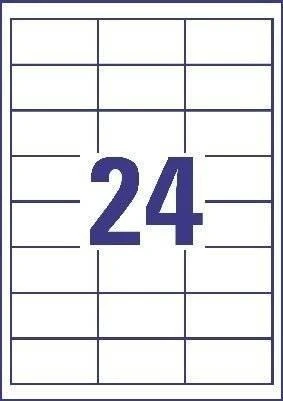 Avery Zweckform greito nuplėšimo etiketės 64,6 x 33,8 (6172)