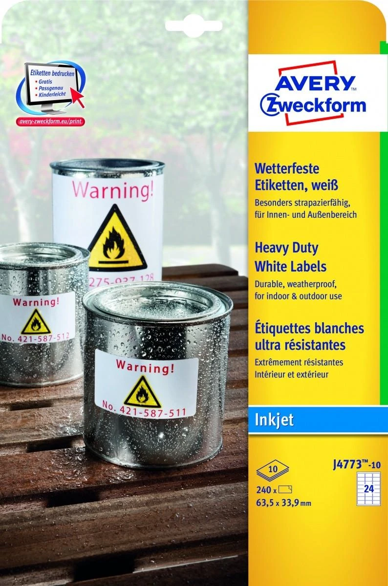 Avery Zweckform Heavy Duty A4 210 x 148 mm