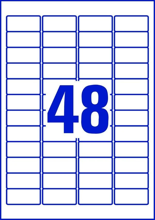 „Avery Heavy Duty“ nuimamos vandeniui atsparios etiketės 45,7 x 21,2 mm Balta spausdintuvui 960 vnt