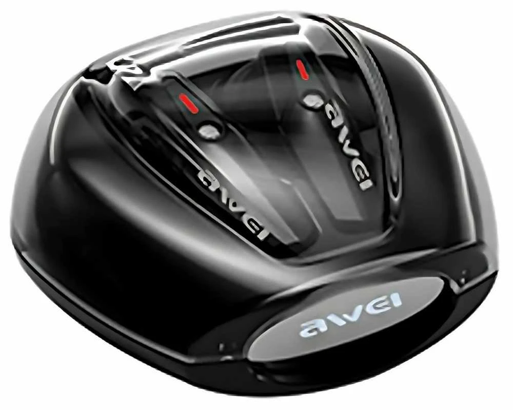 AWEI Bluetooth 5.3 T25 TWS ausinės + docking station juodos spalvos
