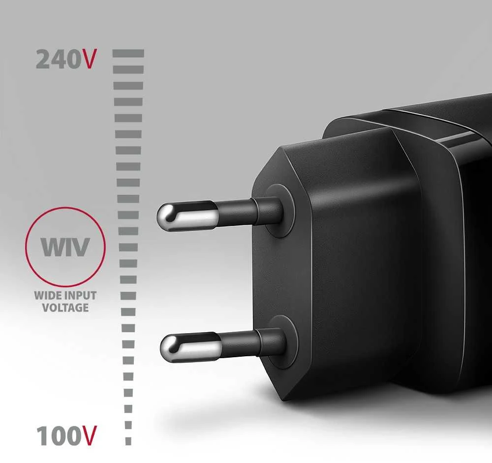 AXAGON ACU-PD20 sieninis pakrovėjas 1x QC3.0/AFC/FCP/PD type-C, 20W, juodas