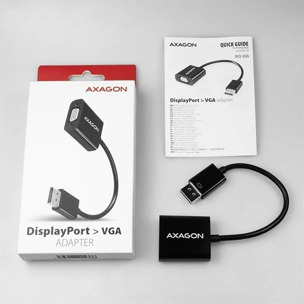 AXAGON RVD-VGN DisplayPort -> VGA adapteris FullHD, 1920*1200