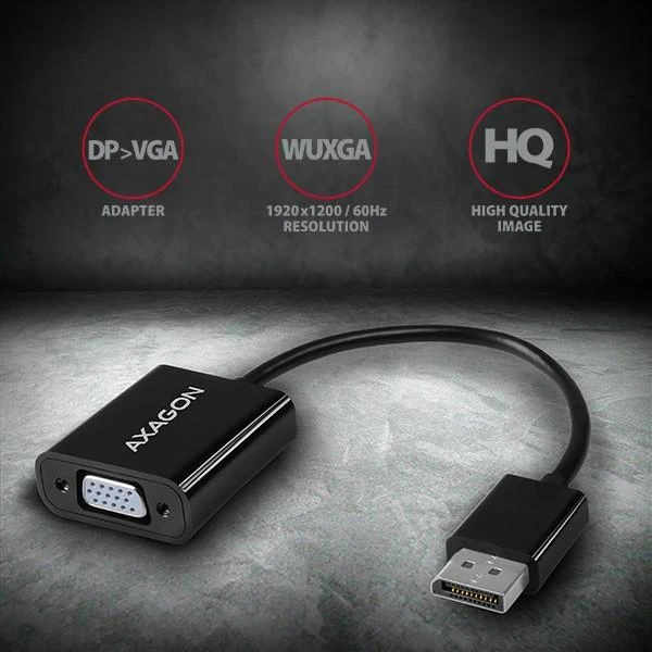 AXAGON RVD-VGN DisplayPort -> VGA adapteris FullHD, 1920*1200