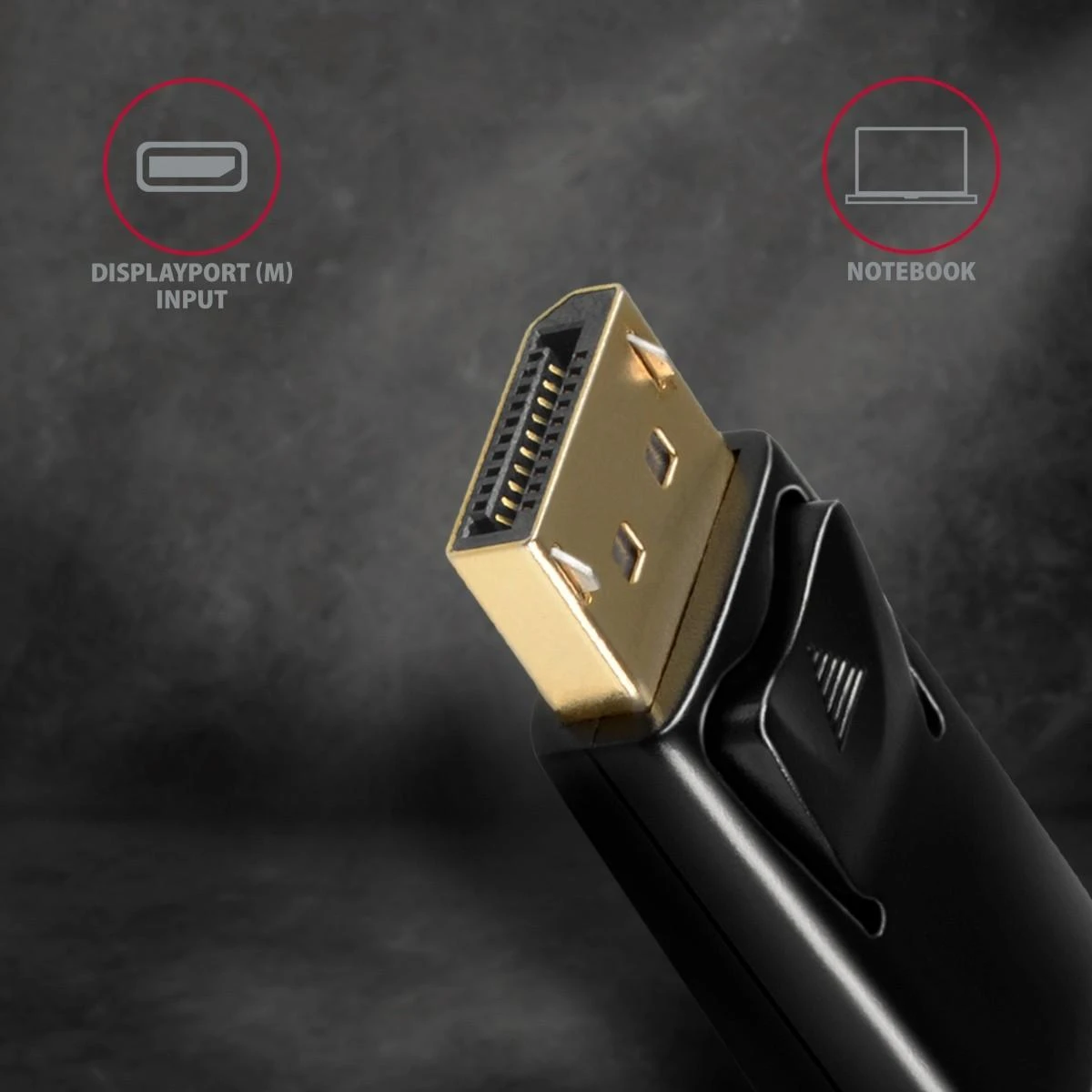 AXAGON | Aktyvus adapteris | DisplayPort prie HDMI | 0,15 m