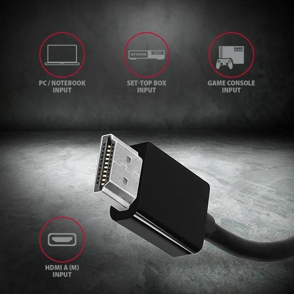 AXAGON RVH-VGN, HDMI -> VGA mažinimas / adapteris, FullHD