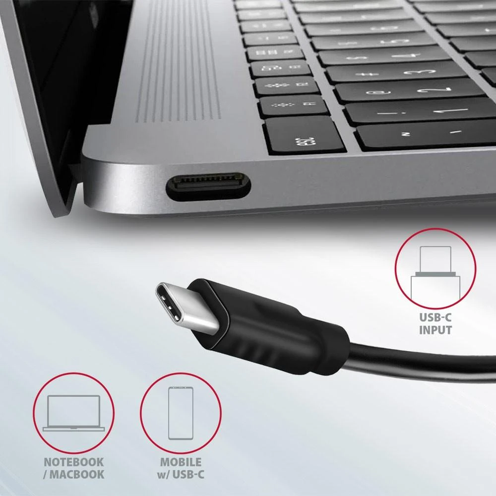 AXAGON | USB-C 10Gbps SPEEDSTER 5in1 šakotuvas (2.0 versija) | HMC-5G2 | HDMI jungtys kiekis: 1