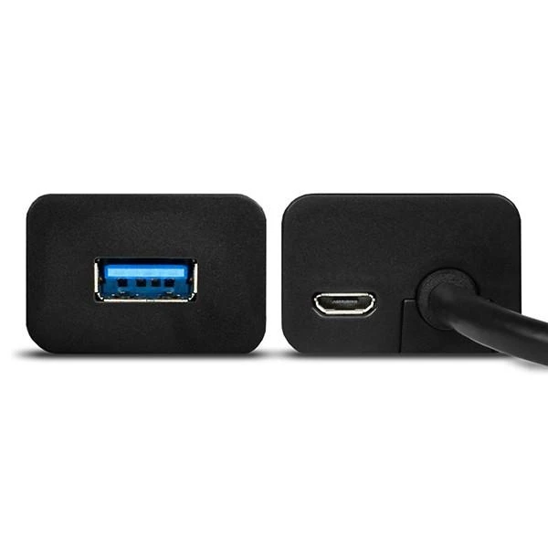 AXAGON HUE-S2BL 4x USB3.0 įkrovimo šakotuvas 1,2 m laidas, MicroUSB įkrovimas
