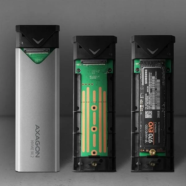 Dėklas SSD diskui Axagon USB-C 3.2 M.2 NVMe