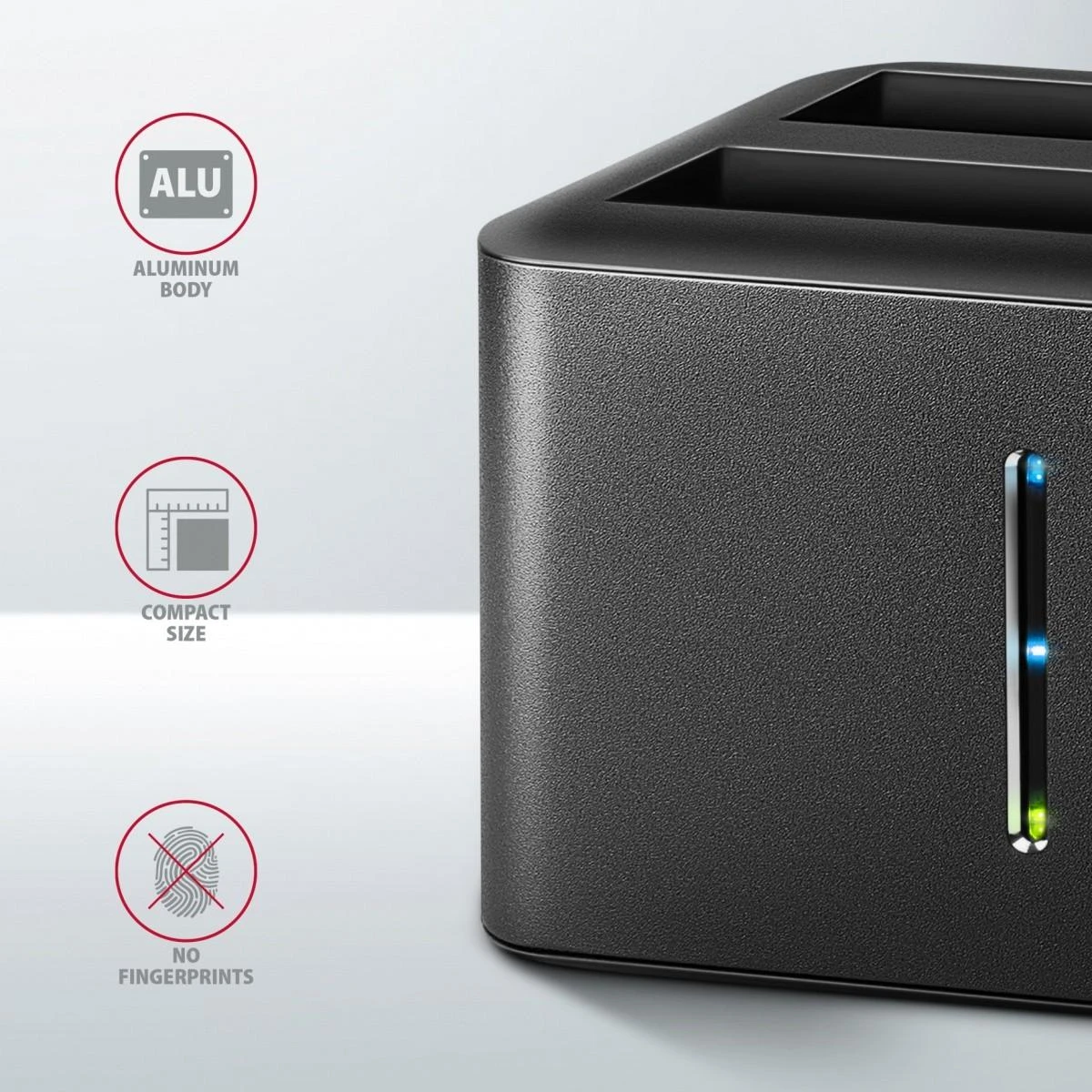 AXAGON | SuperSpeed USB DUAL 2,5" SSD / HDD MINI dokas | ADSA-D25