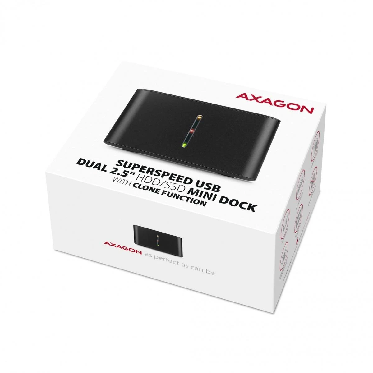 AXAGON | SuperSpeed USB DUAL 2,5" SSD / HDD MINI dokas | ADSA-D25