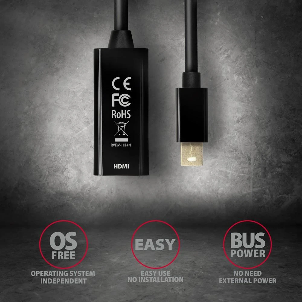 Axagon HDMI adapteris su Micro HDMI jungtimi