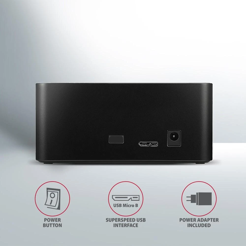 AXAGON | USB 3.0-1x SATA 6G HDD Dock Station, Juodas | ADSA-SN