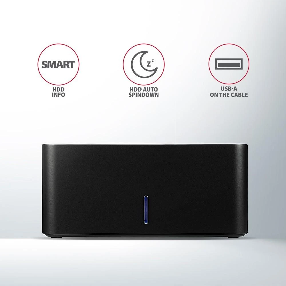AXAGON | USB 3.0-1x SATA 6G HDD Dock Station, Juodas | ADSA-SN