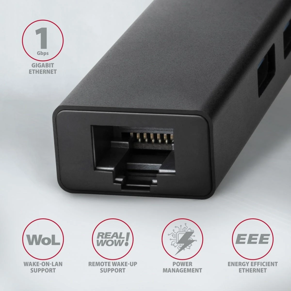 AXAGON SuperSpeed USB-A šakotuvas ir Gigabit LAN | HMA-GL3A