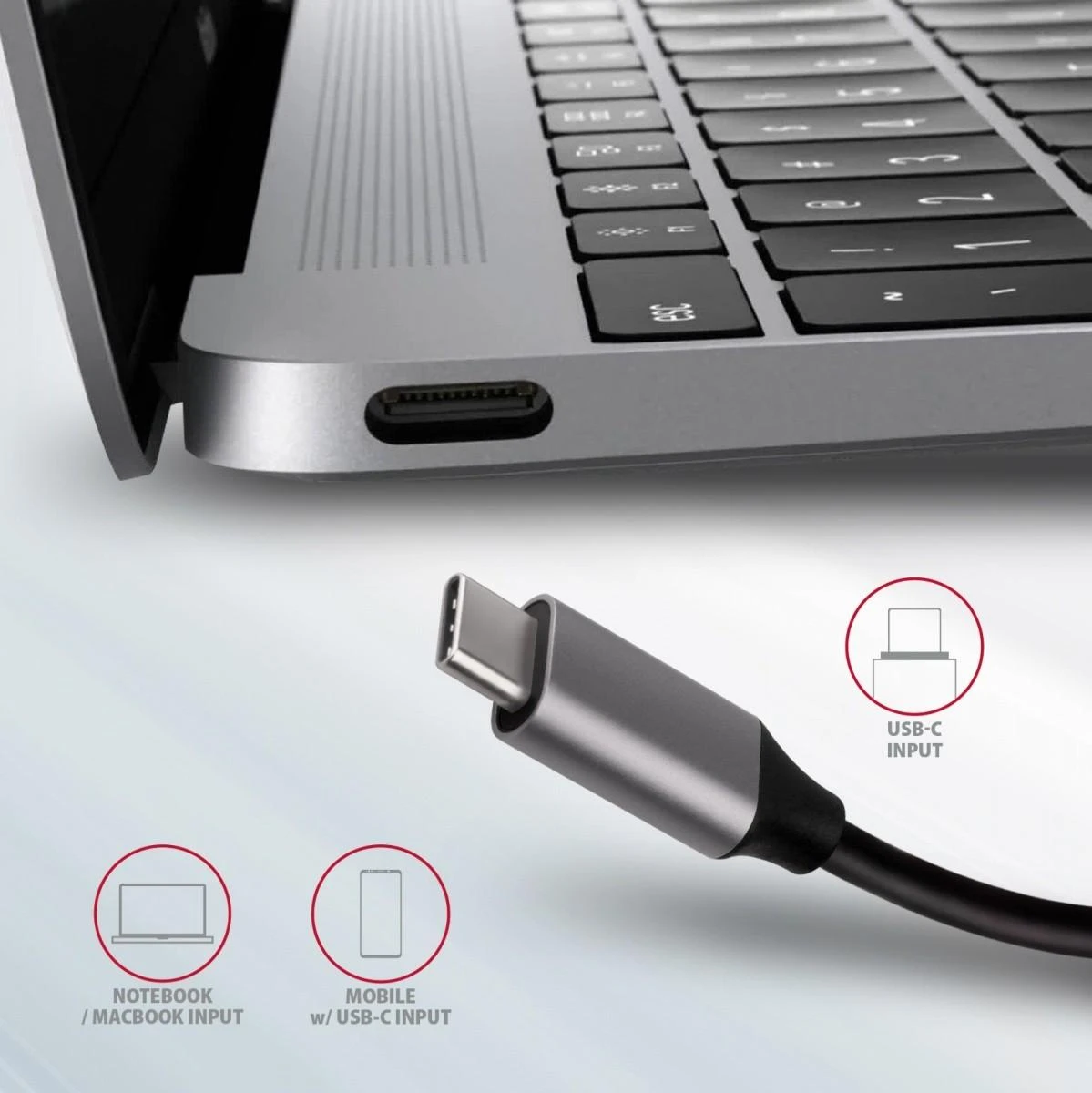 Axagon HMC-6M2 SUPERSPEED USB-C COMBO 6IN1 HUBMultiport USB 3.2 Gen 1 šakotuvas. SATA M.2, HDMI, Gigabit LAN ir maitinimo tiekimas. USB-C laidas 18 cm.