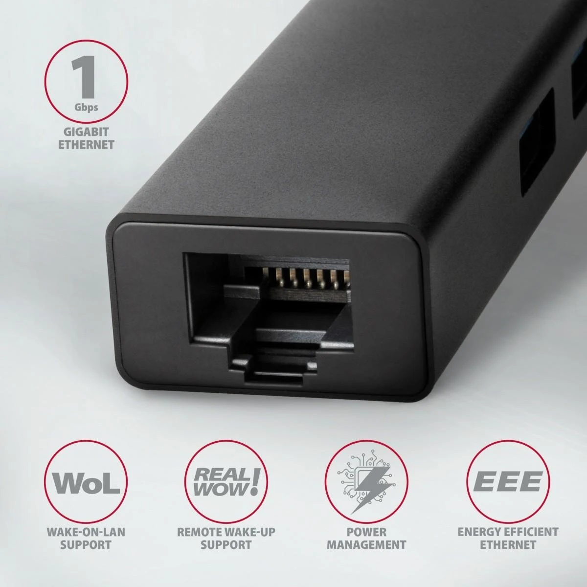 „Axagon HMC-GL3A SuperSpeed USB-C“ šakotuvas + gigabito LAN jungtis