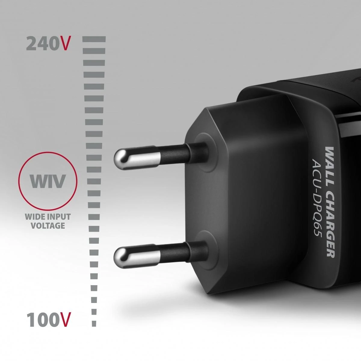 AXAGON GaN sieninis įkroviklis 3x prievadas (USB-A + 2x USB-C), 65W | ACU-DPQ65