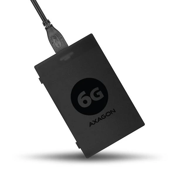 AXAGON ADSA-1S6 USB3.0 – SATA 6G UASP HDD išorinis adapteris, įsk. Byla