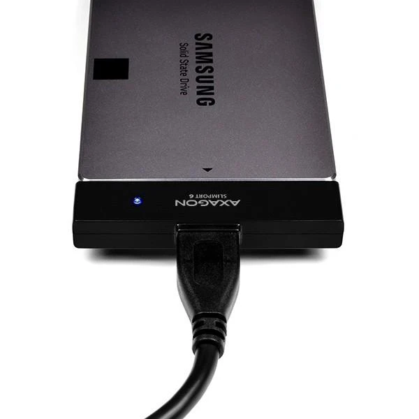 AXAGON ADSA-1S6 USB3.0 – SATA 6G UASP HDD išorinis adapteris, įsk. Byla