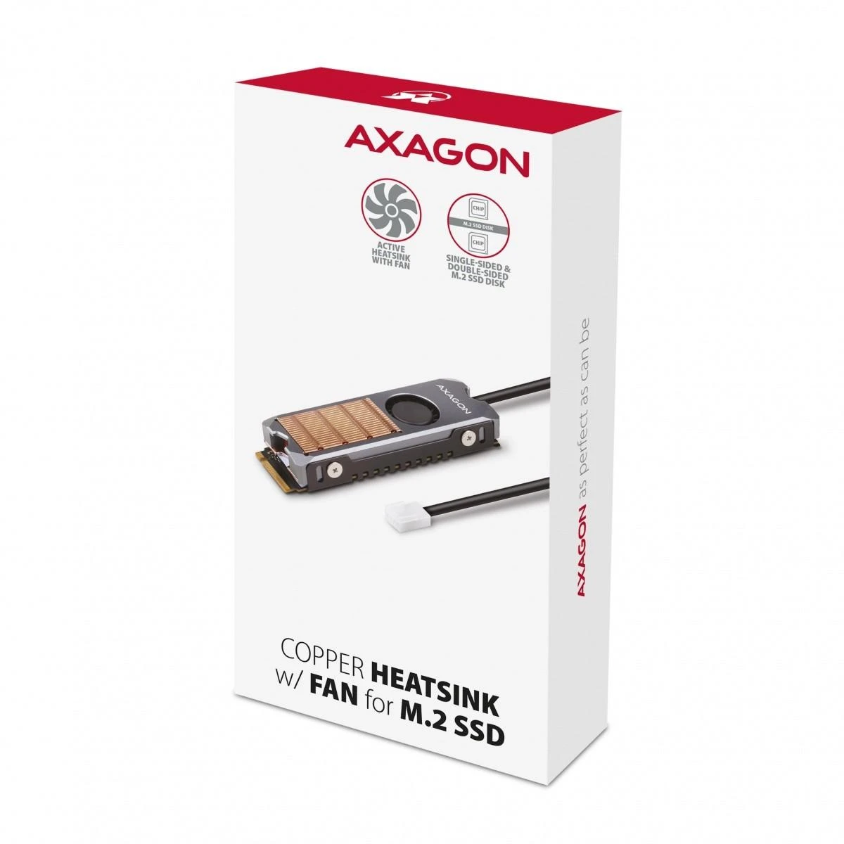 „AXAGON CLR-M2FAN“ aušintuvas M.2 2280 SSD diskui