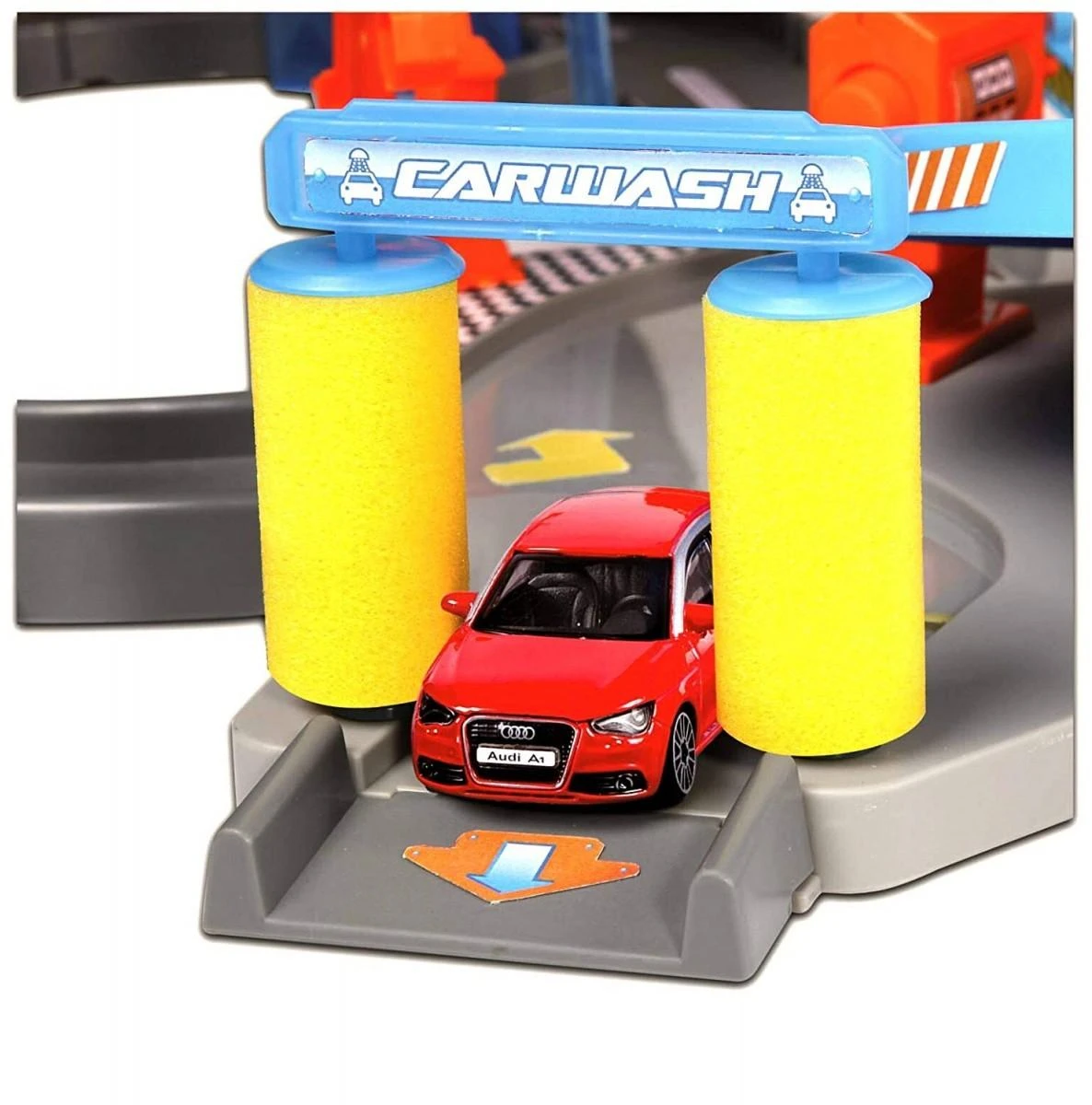 BBURAGO 1:43 trasos rinkinys Mega Dealer Showroom Street Fire, 18-30031