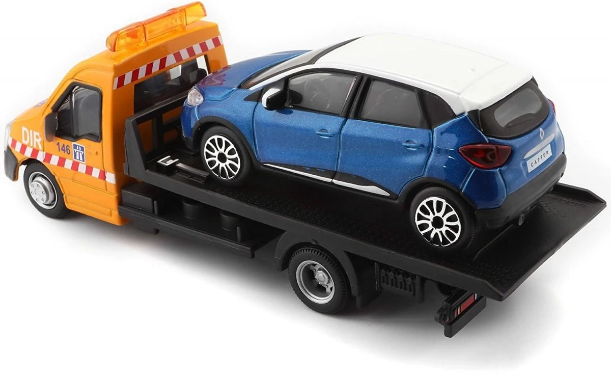 BBURAGO 1/43 Street Fire vilkikas Platforminis transportas, assort., 18-31400