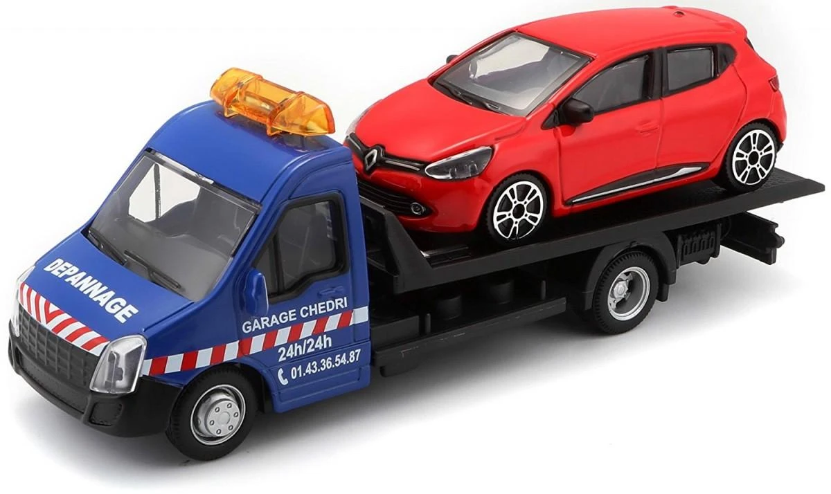 BBURAGO 1/43 Street Fire vilkikas Platforminis transportas, assort., 18-31400