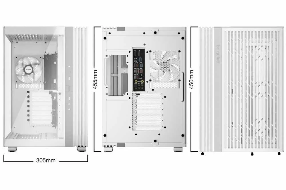 Kompiuterio Korpusas - be quiet! LIGHT BASE 600 LX Midi Tower ATX Micro-ATX Baltas