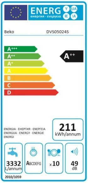 Indaplovė BEKO DVS05024S